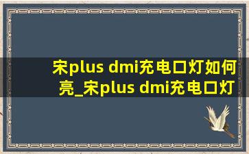 宋plus dmi充电口灯如何亮_宋plus dmi充电口灯怎么不亮